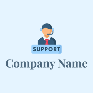 Columbia Blue Help desk on a Alice Blue background - Arredamento per la casa