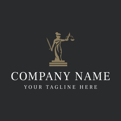 lady justice statue logo - Negócios & Consultoria