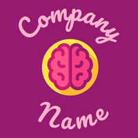 Brain logo on a Dark Purple background - Medicina & Farmacia