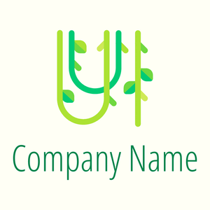Plant logo on a Ivory background - Environmental & Green