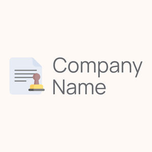 Notary logo on a Seashell background - Entreprise & Consultant