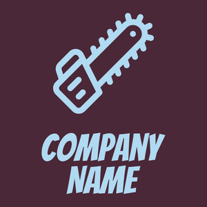 Chainsaw logo on a dark background - Bau & Werkzeuge