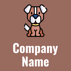 Dog on a Dark Chestnut background - Muebles de casa
