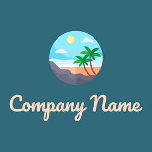 Columbia Blue Beach on a Blumine background - Reizen & Hotel