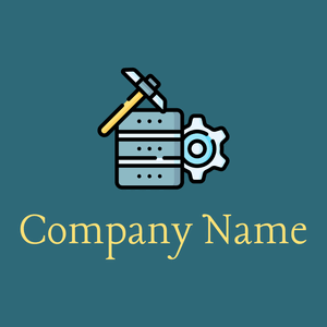 Data mining logo on a Chathams Blue background - Handel & Beratung