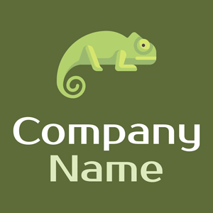 Wild Willow Chameleon on a Chalet Green background - Animais e Pets