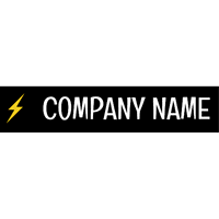 Logo mit gelbem Blitz - Industrie