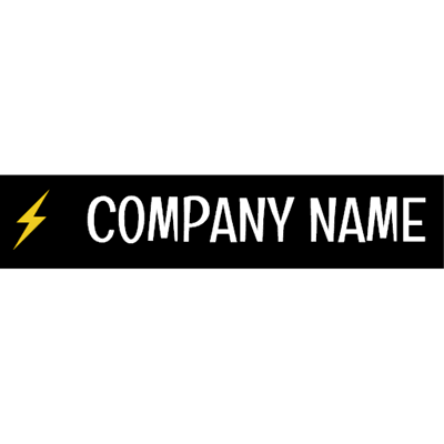 Logo with yellow lightning - Construction & Tools