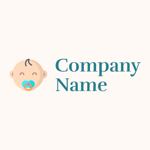 Baby logo on a Seashell background - Enfant & Garderie