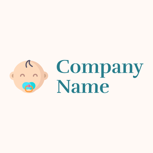 Baby logo on a Seashell background - Crianças & Cuidados