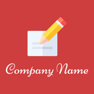 Writing logo on a Mahogany background - Arte & Entretenimiento