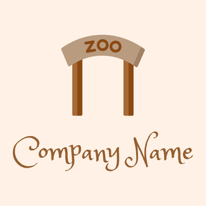 Pale Taupe Zoo on a Seashell background - Animais e Pets