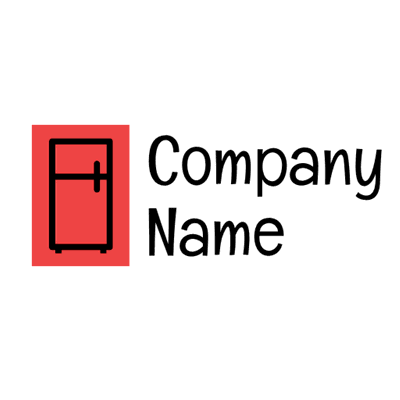 Rotes Tür-Logo - Inneneinrichtung