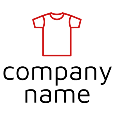 Rotes T-Shirt-Logo - Einzelhandel