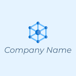 Nanotechnology logo on a Alice Blue background - Tecnologia