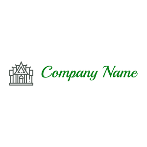 Temple logo on a White background - Abstrait
