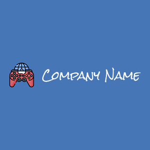 Online gaming logo on a Steel Blue background - Jeux & Loisirs