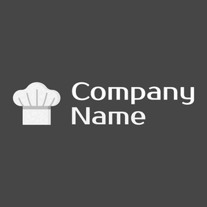 Chef logo on a Charcoal background - Essen & Trinken