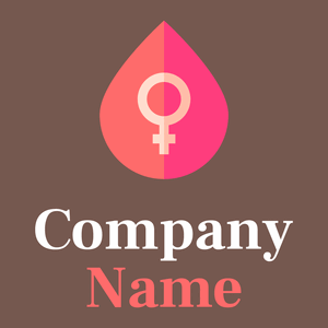 Menstruation logo on a Buccaneer background - Médicale & Pharmaceutique