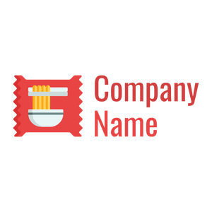 Red Bag Instant noodles logo on a White background - Cibo & Bevande