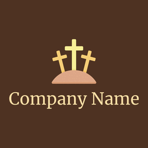 Good friday logo on a Indian Tan background - Religious