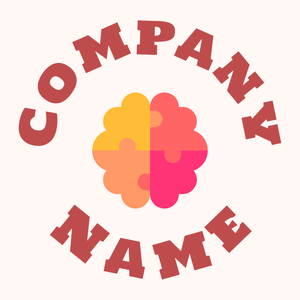 Brain logo on a Seashell background - Medisch & Farmaceutisch