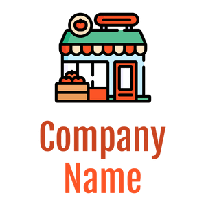 Fruit shop logo on a White background - Imóveis & Hipoteca