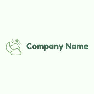 Clouds logo on a Honeydew background - Abstracto