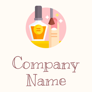 Manicure logo on a Floral White background - Moda & Belleza