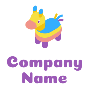 3d Piñata logo on a White background - Animais e Pets