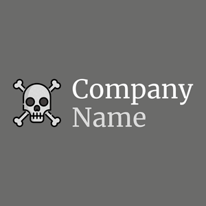 Skull logo on a Ironside Grey background - Abstrato