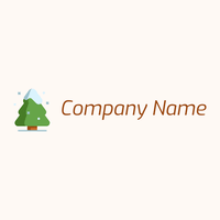 Christmas tree logo on a Seashell background - Milieu & Ecologie