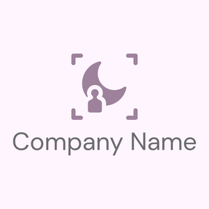 Night mode logo on a Lavender Blush background - Abstrait