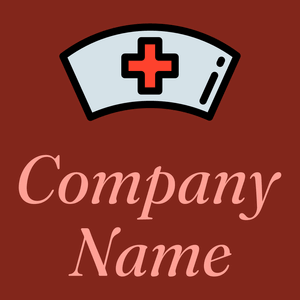 Nurse logo on a Falu Red background - Medicina & Farmacia