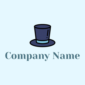 Top hat on a Alice Blue background - Abstrait