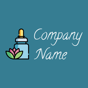 Essential oil logo on a Astral background - Spa & Esthetica