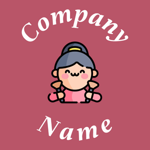 Makeup artist logo on a Blush background - Moda & Belleza