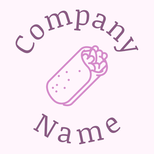 Kebab logo on a Lavender Blush background - Comida & Bebida