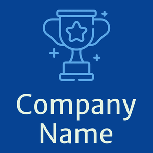 Quality logo on a Dark Cerulean background - Sport