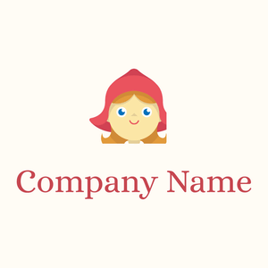 Little red riding hood on a Floral White background - Unterhaltung & Kunst
