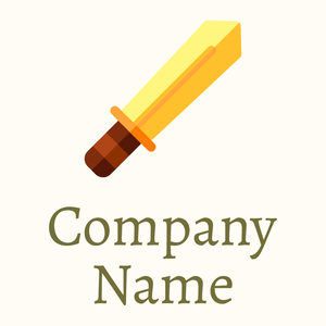 golden Sword logo on a Floral White background