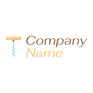 Corkscrew logo on a White background - Abstrato