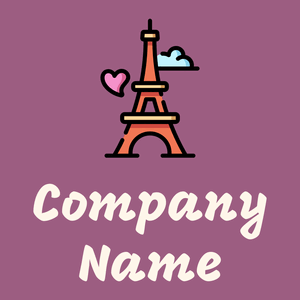Eiffel tower logo on a Strikemaster background - Architectuur