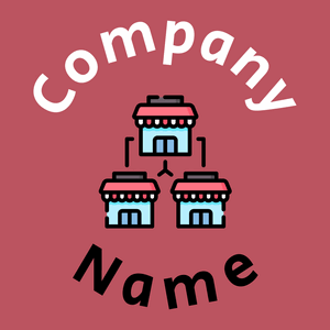 Franchise logo on a Blush background - Negócios & Consultoria