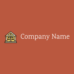 Courthouse logo on a Flame Pea background - Architettura