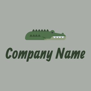 Crocodile logo on a Silver Chalice background - Animales & Animales de compañía