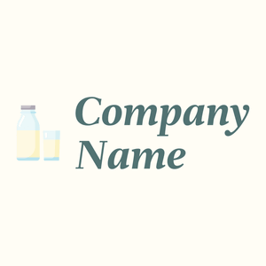 Milk logo on a Floral White background - Agriculture