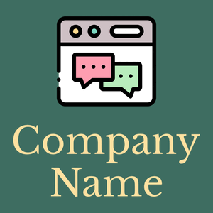Forum logo on a Dark Green Copper background - Communicações