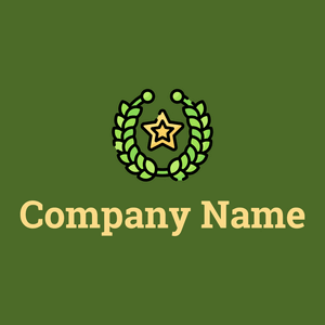 Honor logo on a Green Leaf background - Abstrait