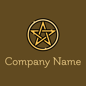 Pentacle logo on a Dark Brown background - Divertissement & Arts